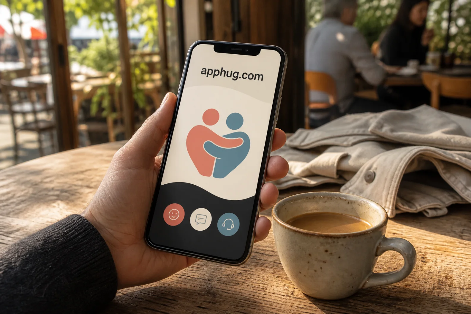Generated brand materials for apphug.com